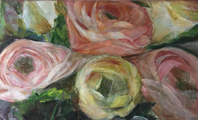 Roses in acrylics
